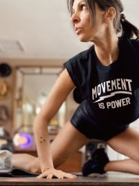 Movement is Power Crop Top Tshirt Muscle Tank FOR THE LOVE OF ROCKSTARS at For the Love of Rock Stars